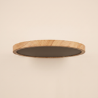 Plafón de madera de canto, mostrando su poco grosor